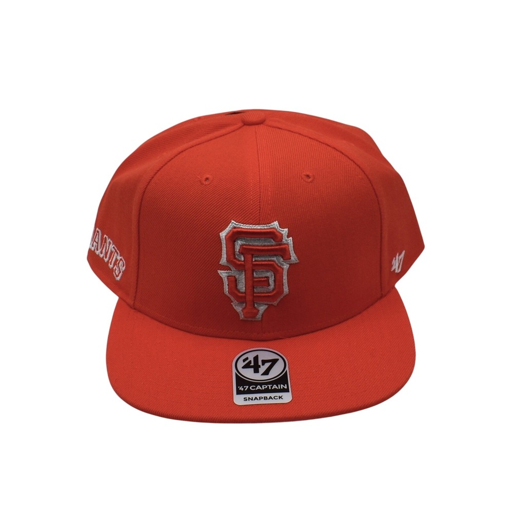 '47 Brand San Francisco Giants 2021 City Connect Captain Snapback Hat Cap Orange